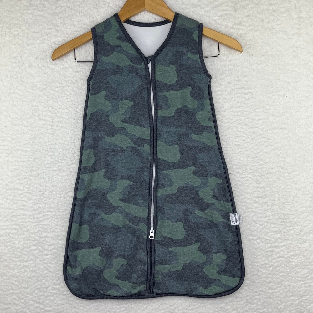 Copper Pearl Baby Sleep Bag 0-6 Months Green Camo Wearable Blanket Zipper Sack